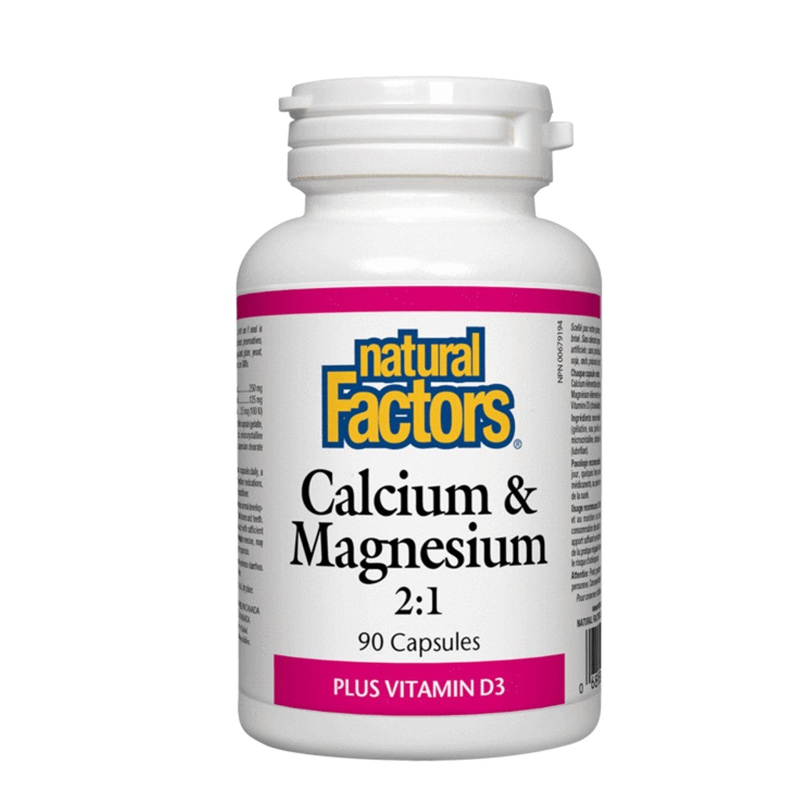 Natural Factors 健骨鈣鎂 (2:1) + 維他命 D3 90 粒