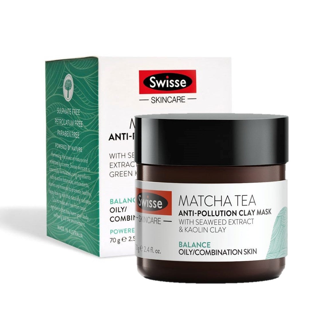 Swisse 抹茶舒緩排毒清潔面膜 70 克