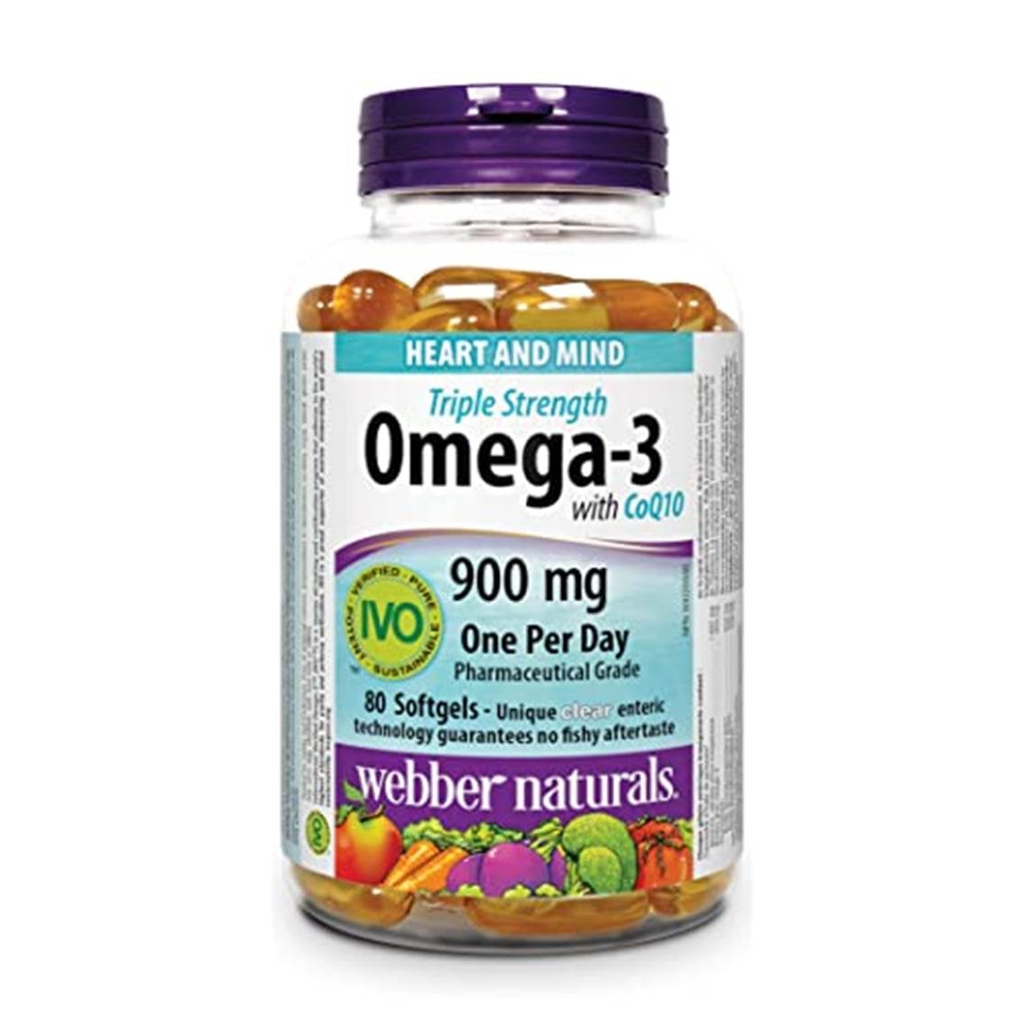 webber-naturals-triple-strength-omega-3-900mg-epa-dha-80softgels 三倍強效 Omega-3 (900 毫克 EPA / DHA) 80粒 (超值加量裝)