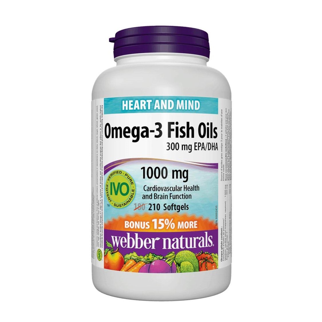 webber-naturals-salmon-and-fish-oil-1000mg-210softgels 三文魚、魚油 (1000 毫克) 210 粒