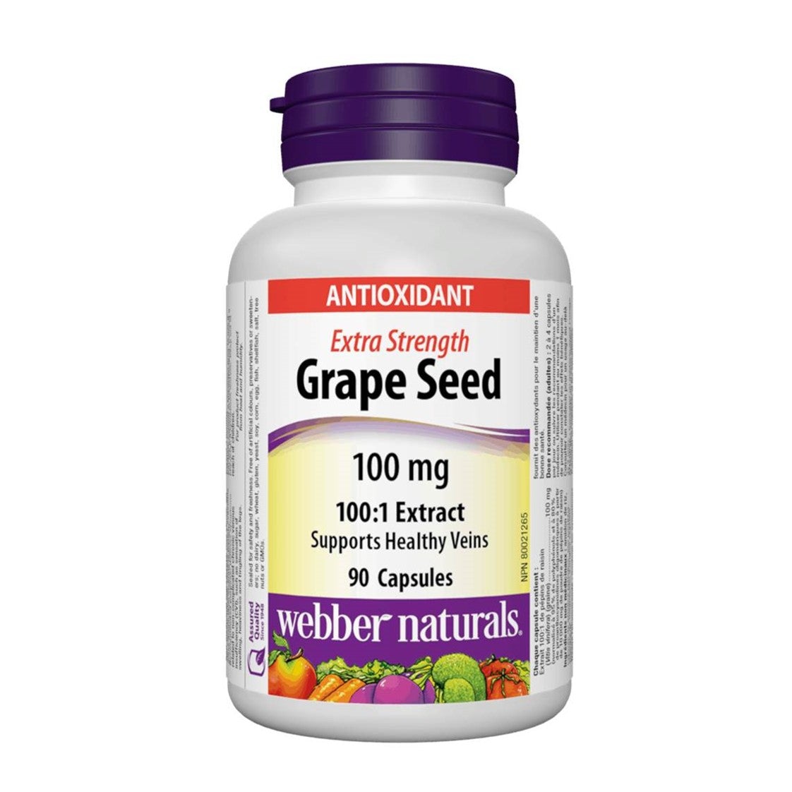 webber-naturals-extra-strength-grape-seed-extract-100mg-90capsules特強抗皺明目濃縮葡萄籽精華 (100 毫克) 90粒