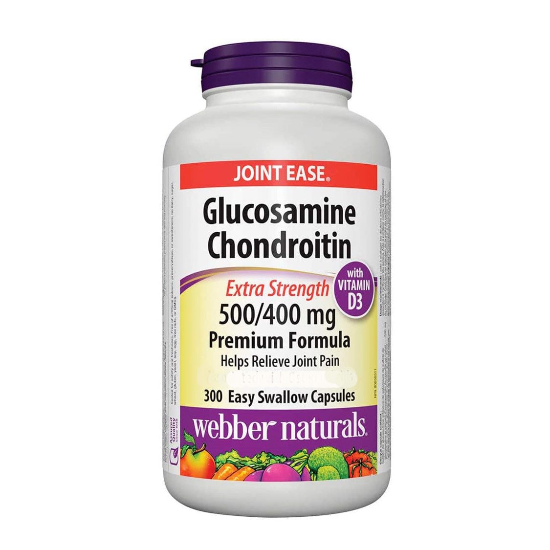 webber-naturals-glucosamine-chondroitin-sulfate-extra-strength-500-400-with-d3-300capsules-valuepack Webber Naturals 關節健骨寶 (特強配方) 葡萄糖胺硫酸軟骨素 500/400 + 維他命 D 300 粒