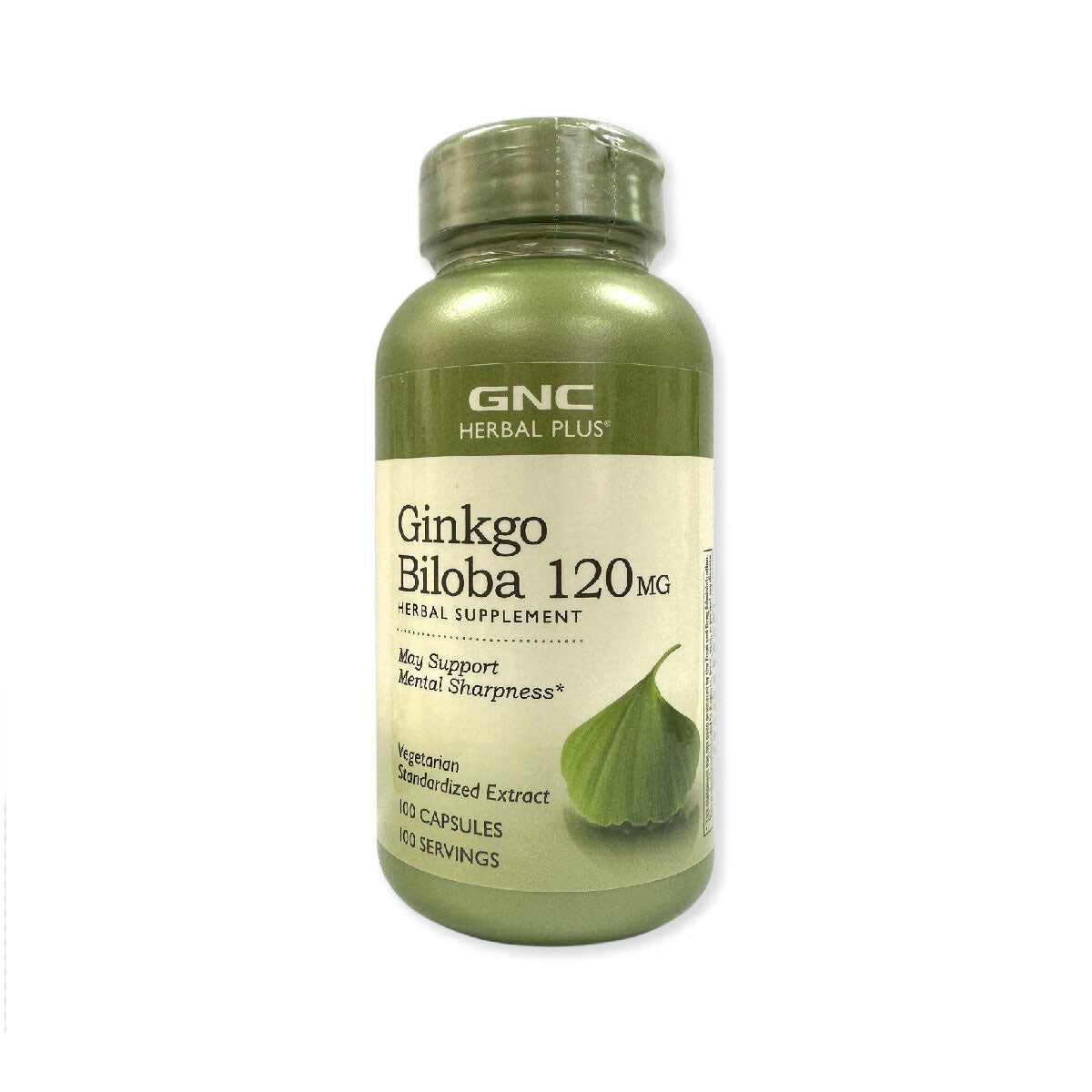 GNC Herbal Plus® 特強醒腦銀杏精華 (120 毫克) 100 粒