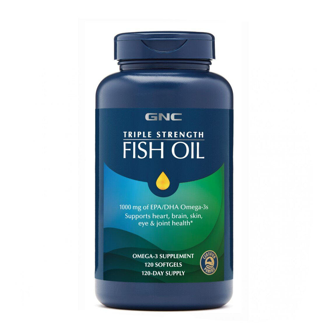 GNC 三倍強效深海魚油 60/120 粒 軟膠囊