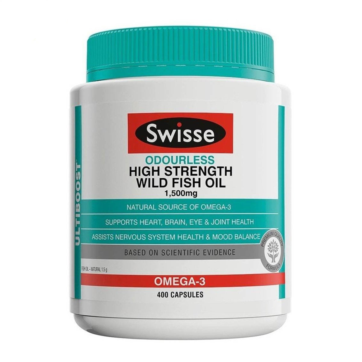 Swisse Ultiboost 無腥味高濃度野生魚油 (1500 毫克) 400 粒