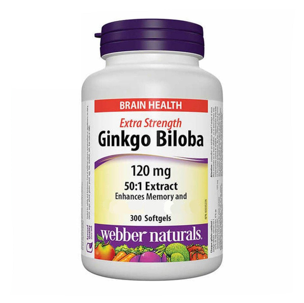 Webber Naturals 超強醒腦銀杏精華 (120 毫克) 300 粒 超值加量裝