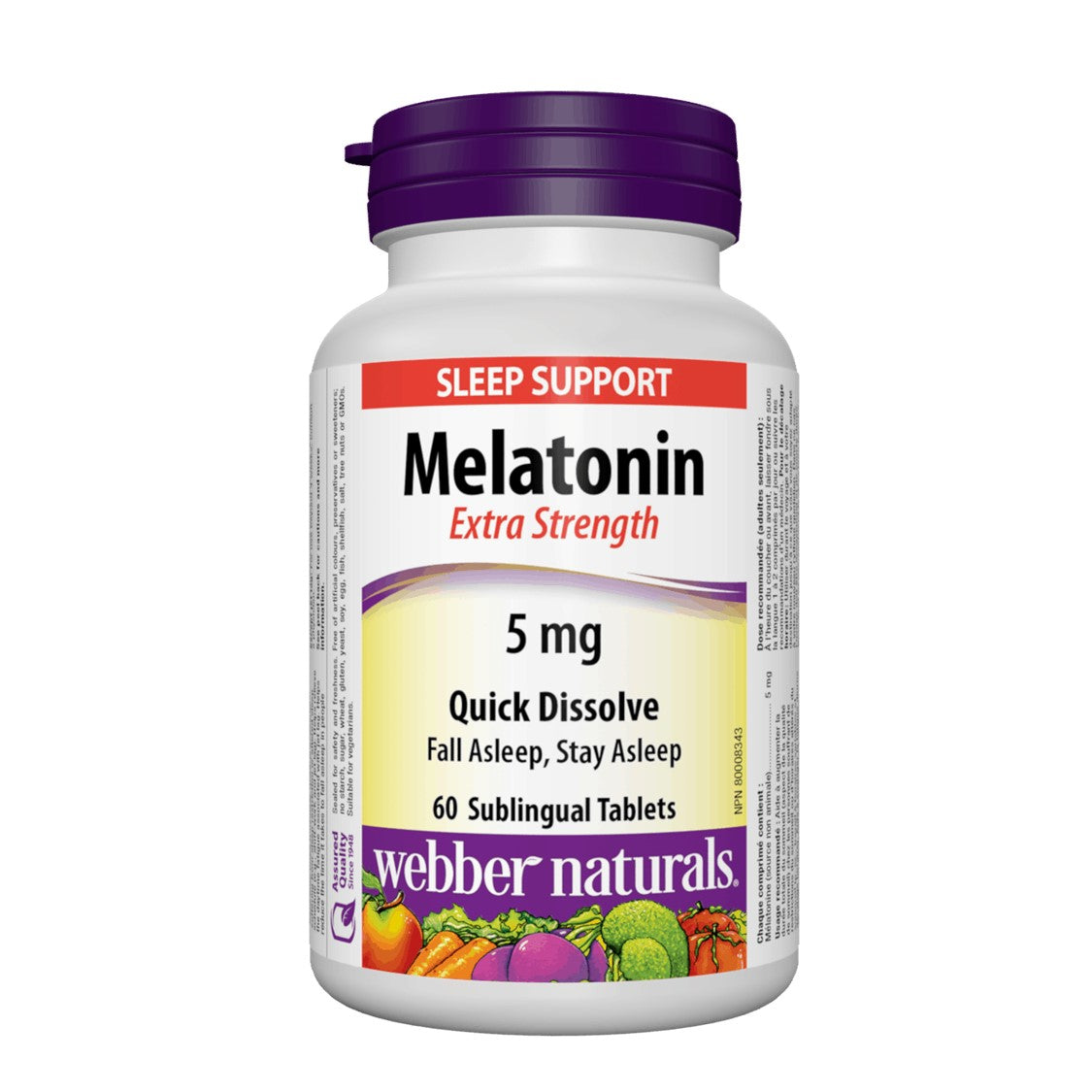 Webber Naturals 優眠褪黑激素 (5 毫克) 60 粒