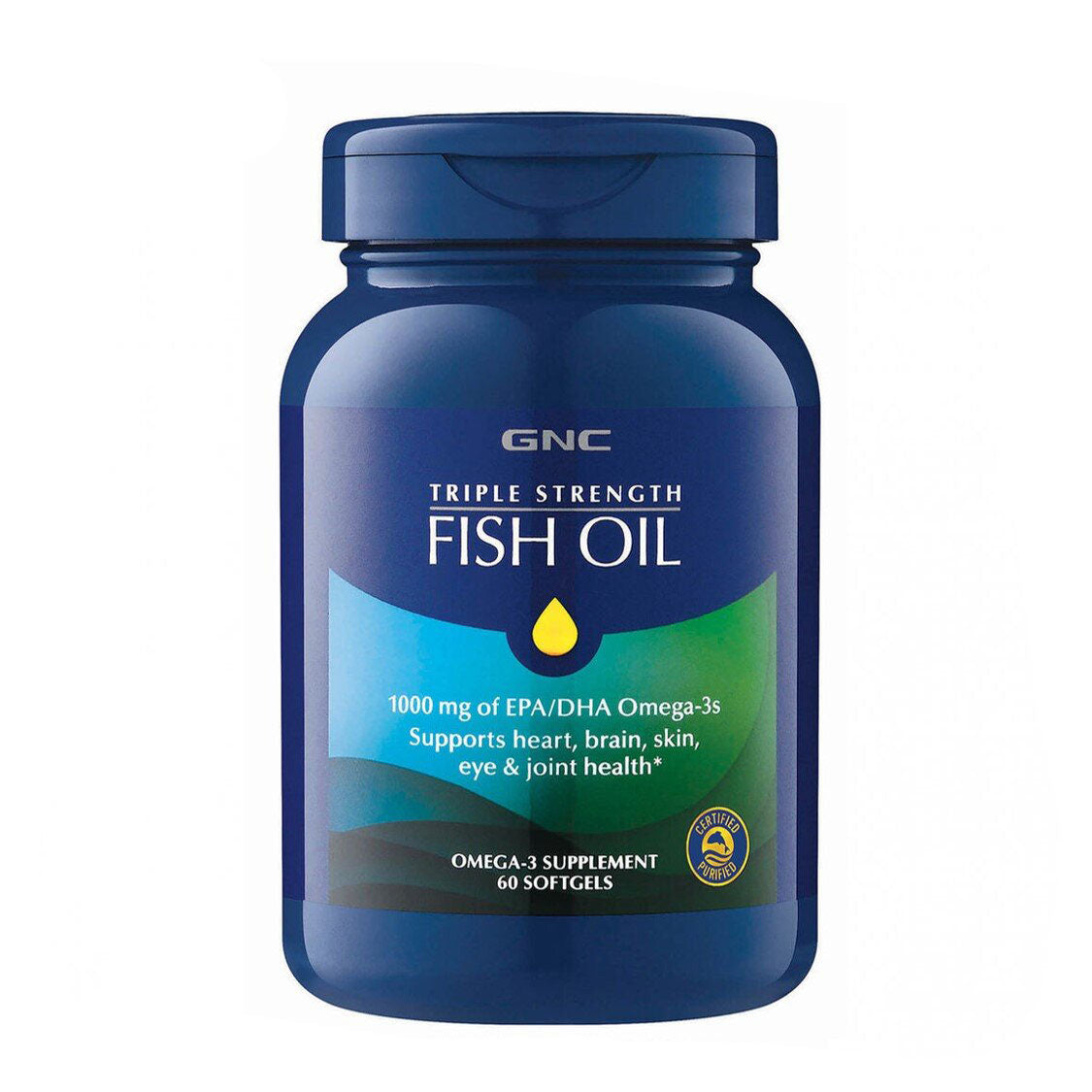 GNC 三倍強效深海魚油 60/120 粒 軟膠囊