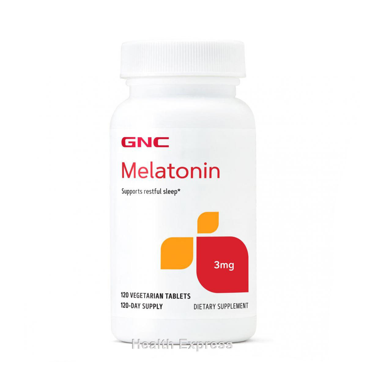 GNC 天然褪黑素 (3 毫克) 含鈣 + B6 120 粒