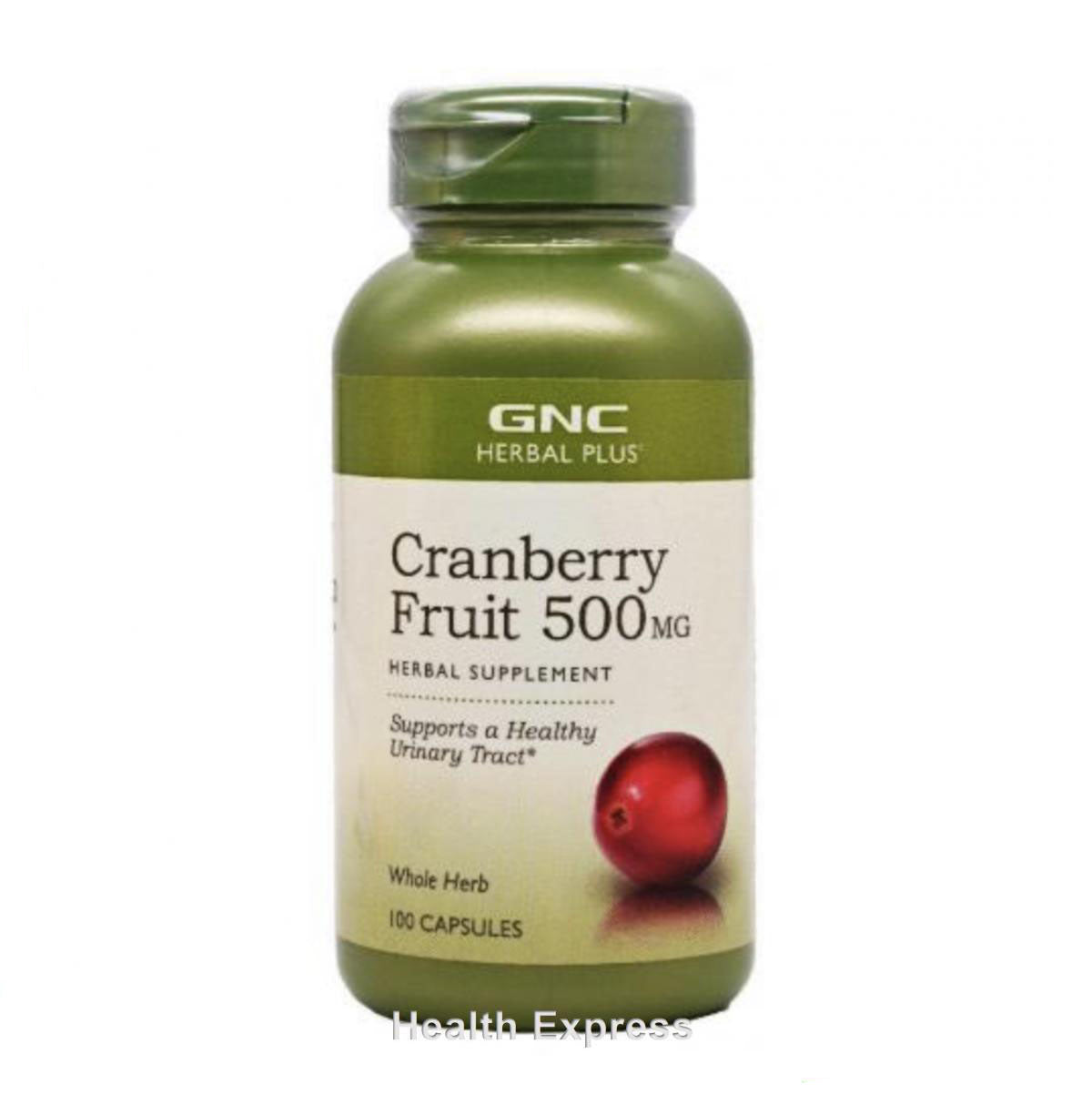 GNC Herbal Plus® 天然護道小紅莓 (500 毫克) 90/100 粒-產品圖片 2