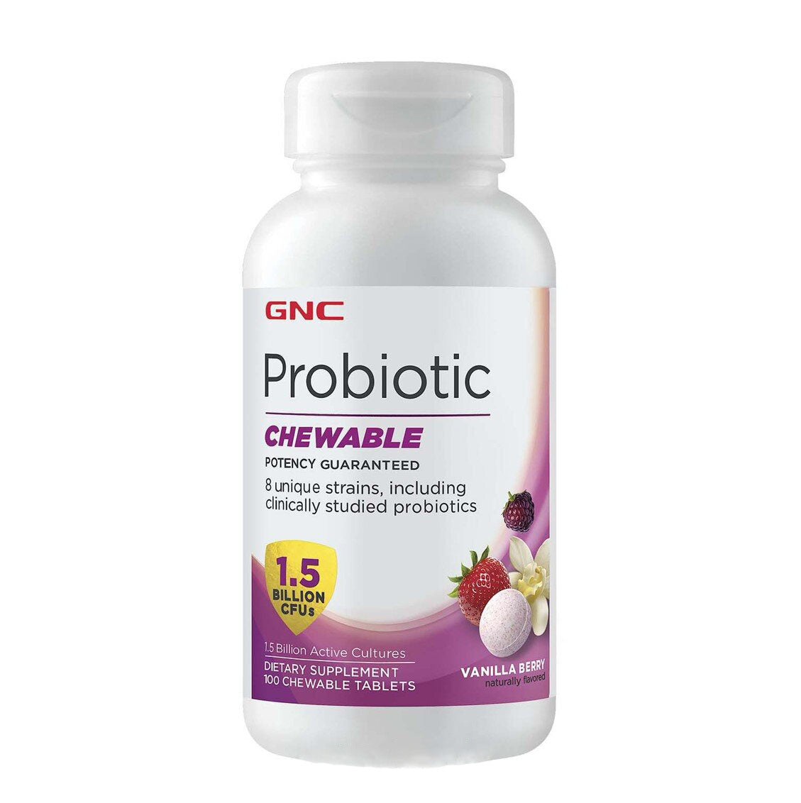 GNC 益生菌咀嚼片15 億 100 粒