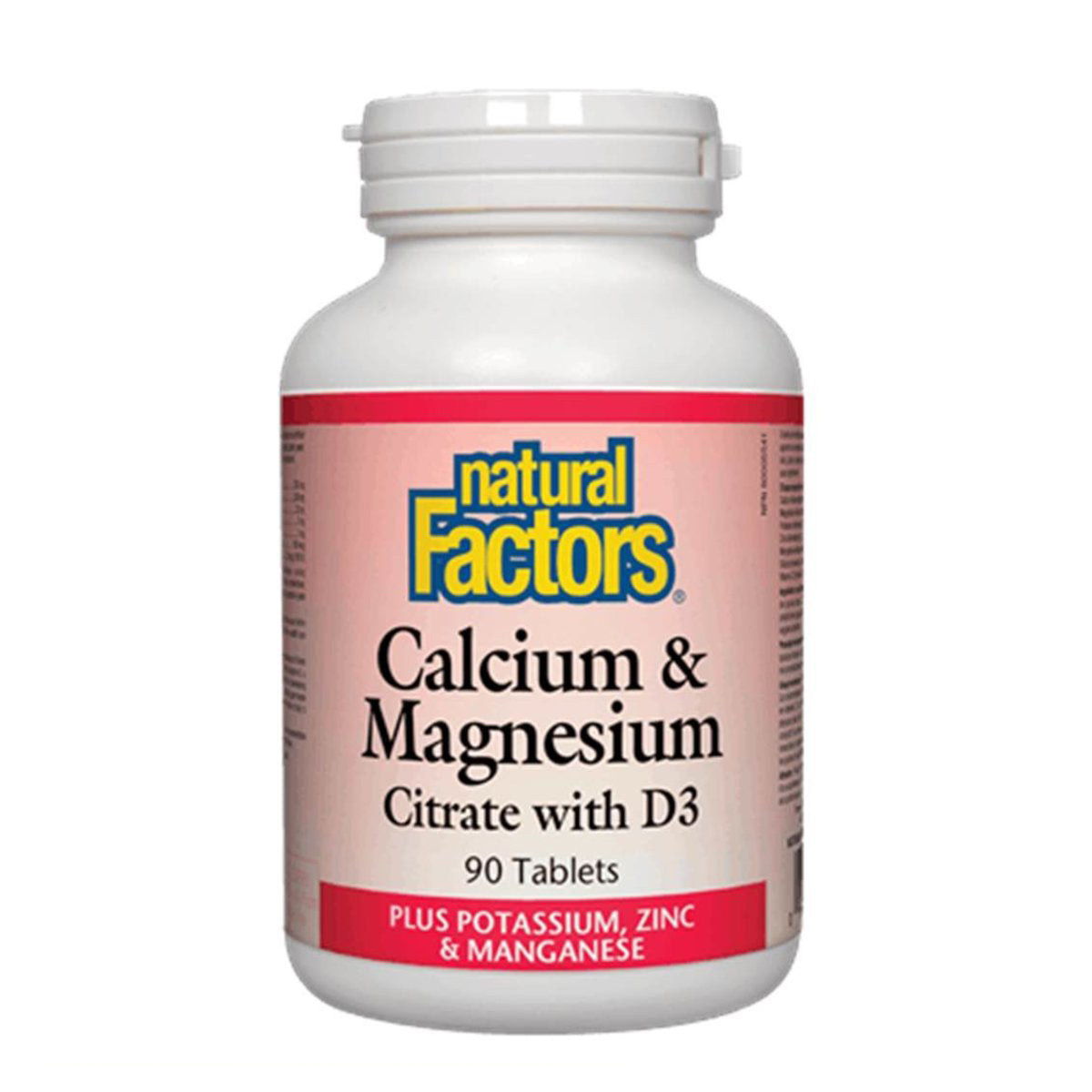 Natural Factors 健骨鈣鎂維他命 D3 + 鉀、鋅及錳 90 粒