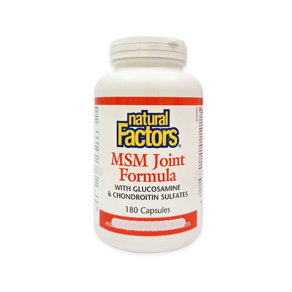 Natural Factors 關節健骨寶 3 合 1 (MSM 關節配方) 加量裝 180 粒