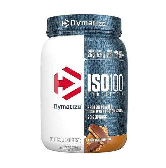 Dymatize x Dunkin ISO100 水解100%分離乳清蛋白粉 巧克力花生醬味 1.43 磅 ( 650 克)