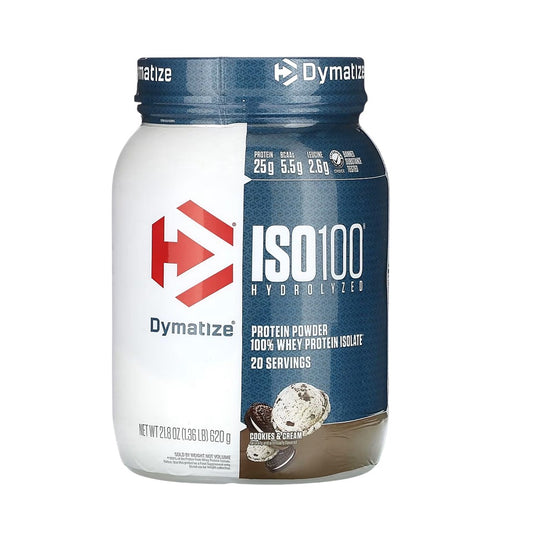 Dymatize x Dunkin ISO100 水解100%分離乳清蛋白粉 餅乾和奶油味 1.36 磅 ( 620 克)