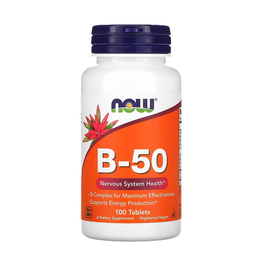 NOW Foods 天然維他命B-50 (全效配方) 100片