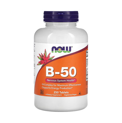 NOW Foods 天然維他命B-50 (全效配方) 250片 [香港行貨]