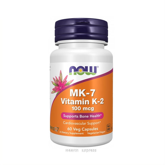 NOW Foods - MK-7 維他命K-2 100微克 60粒素食膠囊 [香港行貨]