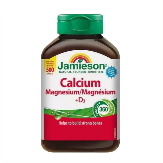 Jamieson 健骨鈣鎂及維他命 D 超值增量裝 500 粒 [平行進口]
