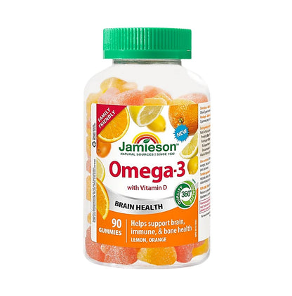 Jamieson 全家喜愛奧米加 omega‐3 軟糖 90 粒 [平行進口] (包裝隨機提供)