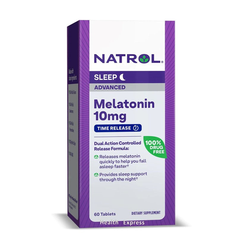 NATROL 高級長效超強甜睡褪黑素 10 毫克 60 粒