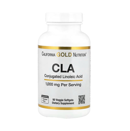 CALIFORNIA GOLD NUTRITION CLA 共軛亞麻油酸 1,000 毫克 90 粒素食軟膠囊 [平行進口]