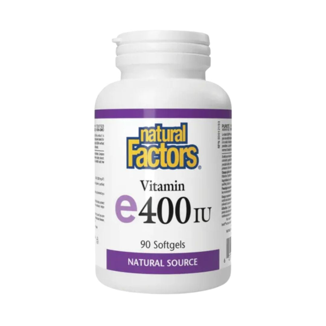 Natural Factors-天然維他命E 400IU 90粒軟膠囊 [香港行貨]