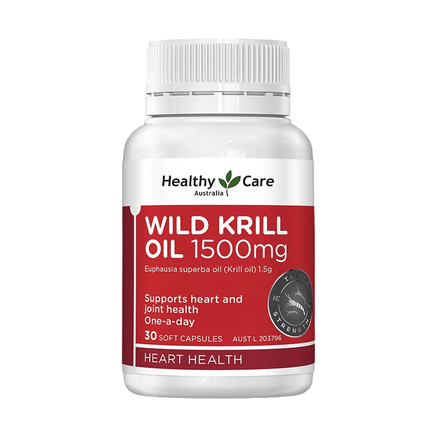 Healthy Care 野生磷蝦油膠囊 1500毫克 30粒 (包裝隨機提供)－產品圖片 3