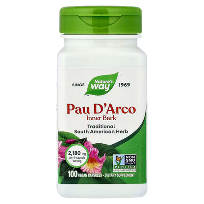 Nature's Way 保哥果皮 100 粒全素膠囊 （1,090 毫克每 2 粒膠囊）#15450 (包裝隨機提供)－產品圖片 3