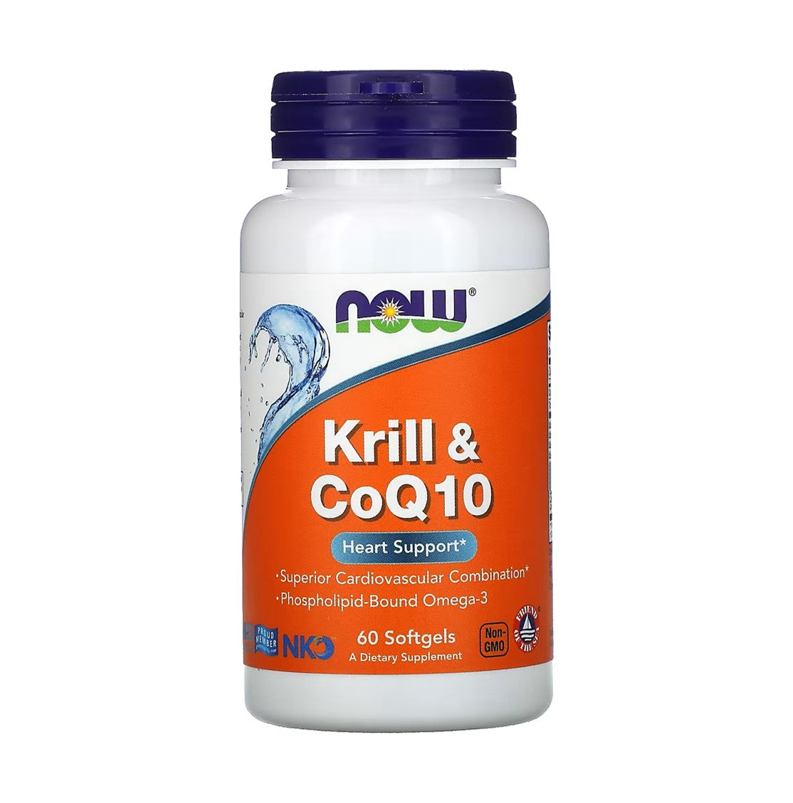 NOW Foods 磷蝦與輔酶 Q10 60粒軟膠囊 [香港行貨]