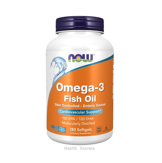 NOW Foods - 奧米加-3 魚油 (180 EPA / 120 DHA) 180粒軟膠囊 [香港行貨]