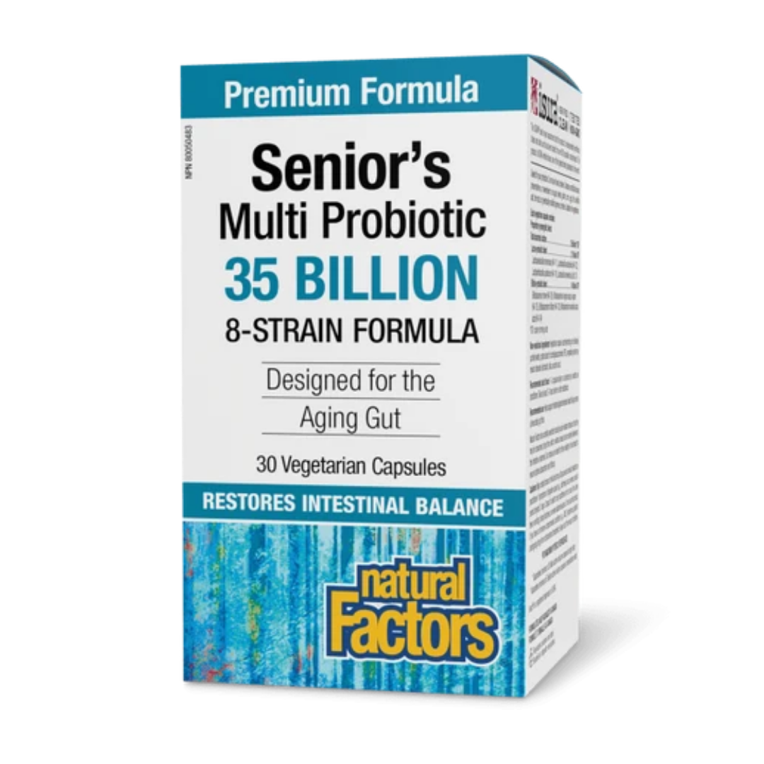 Natural Factors-Ultimate Probiotic系列 長者益生菌 350億CFU 8菌株 30粒素食膠囊 [香港行貨]