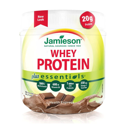 Jamieson Essentials™ Plus 健體蛋白營養粉 - 朱古力味 355/935 克 [平行進口]