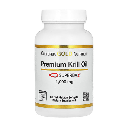 CALIFORNIA GOLD NUTRITION 優質磷蝦油 (含 Superba2™) 1000 毫克 60粒軟膠囊