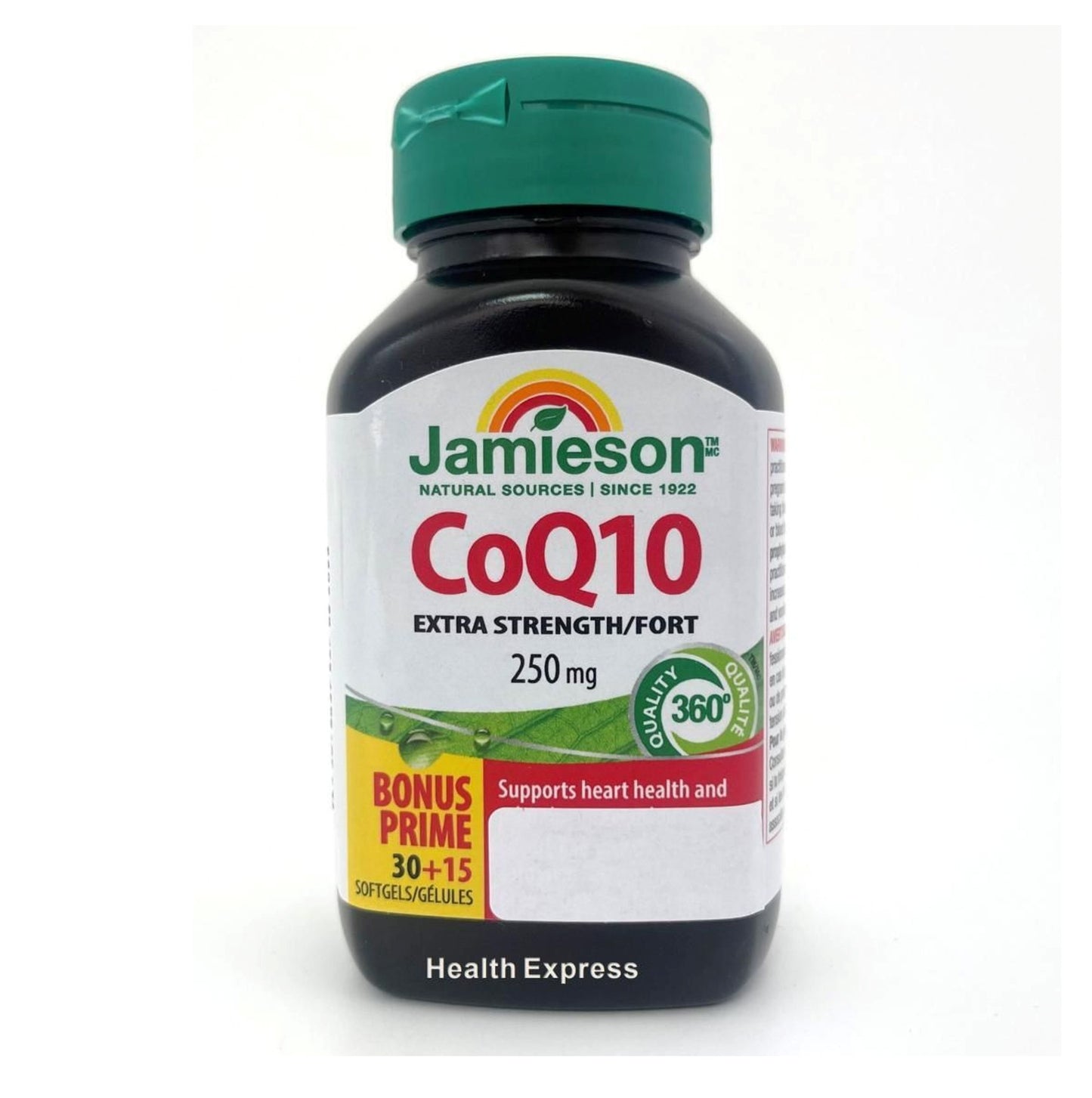 Jamieson 特強輔酶 Q10 (250 毫克) 45 粒 (兩款包裝隨機提供) [平行進口]