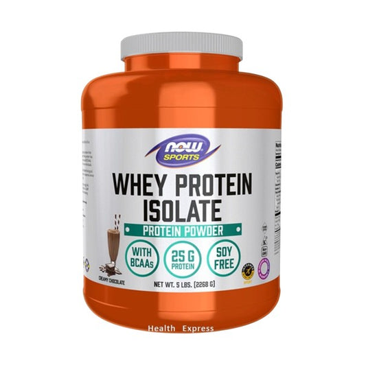 NOW Foods Sports Whey Protein Isolate Creamy Chocolate, 5 lb (2268 g)