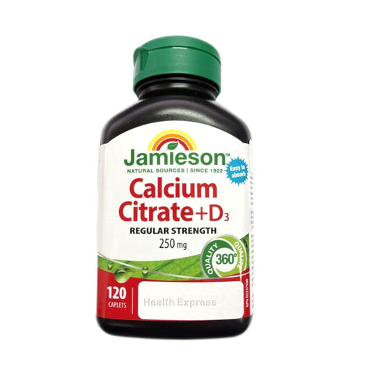 Jamieson 檸檬酸鈣加維他命 D 120 粒 (兩款包裝隨機提供) [平行進口]