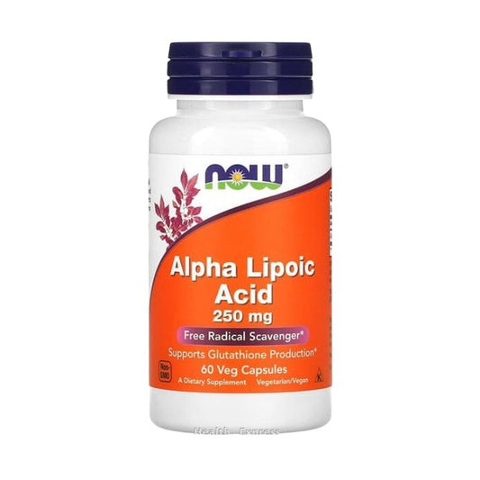 NOW Foods α-硫辛酸(ALA)250毫克 60粒素食膠囊
