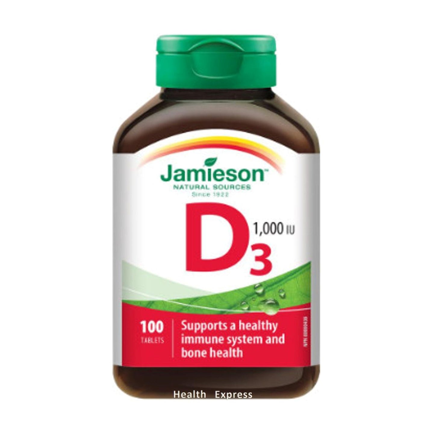 Jamieson 維他命 D (1000 IU) 100 粒 (包裝隨機提供) [平行進口]