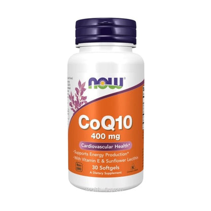 NOW Foods CoQ10 400 毫克 - 30 粒軟膠囊 [香港行貨]