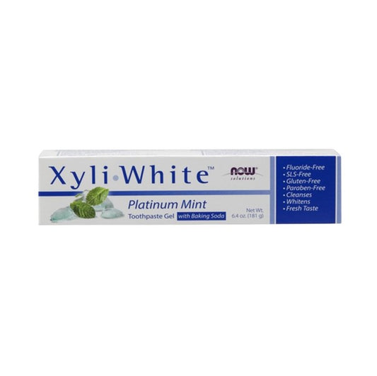 NOW Foods - XyliWhite 牙膏凝膠 白金薄荷 6.4 盎司（181 克）[香港行貨]