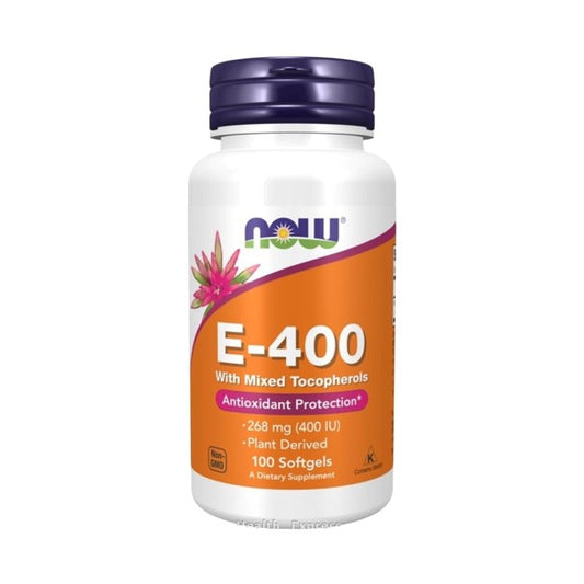 NOW Foods E-400 含混合生育酚 268 毫克（400 國際單位）100 粒軟膠囊