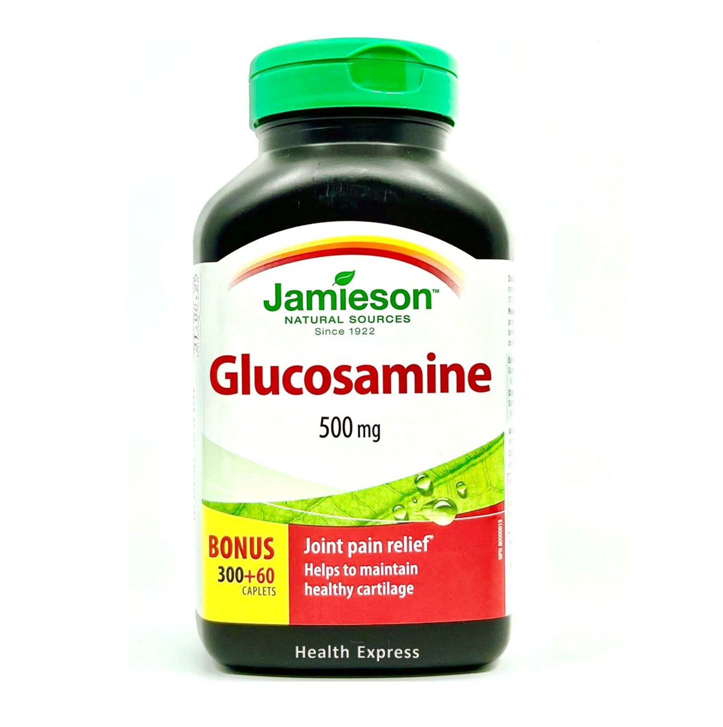 Jamieson 關節健骨寶 (500 毫克) 葡萄糖胺 300+60 粒  (包裝隨機提供) [平行進口]