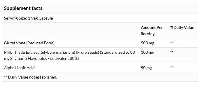 NOW Foods 3合1醫學級谷胱甘肽肌強效排肝毒美肌500毫克30粒素食膠囊 [香港行貨]