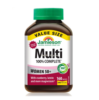 Jamieson - [全新配方]女士 50+全效多種維他命 160 粒 超值加量裝 [平行進口]