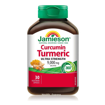 Jamieson 特強薑黃素精華 (9000 毫克) 30 粒 包裝隨機提供)[平行進口]   此日期前最佳:2026年07月31日