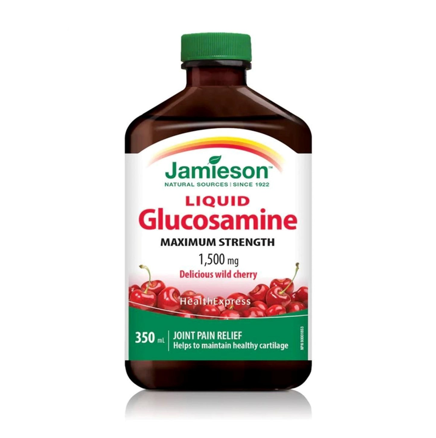 Jamieson 關節健骨寶(超強配方)葡萄糖胺(1500毫克)350毫升-美味野櫻桃味 [平行進口]