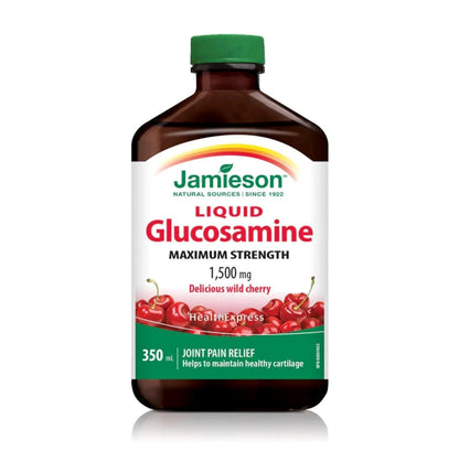 Jamieson 關節健骨寶(超強配方)葡萄糖胺(1500毫克)350毫升-美味野櫻桃味 [平行進口]