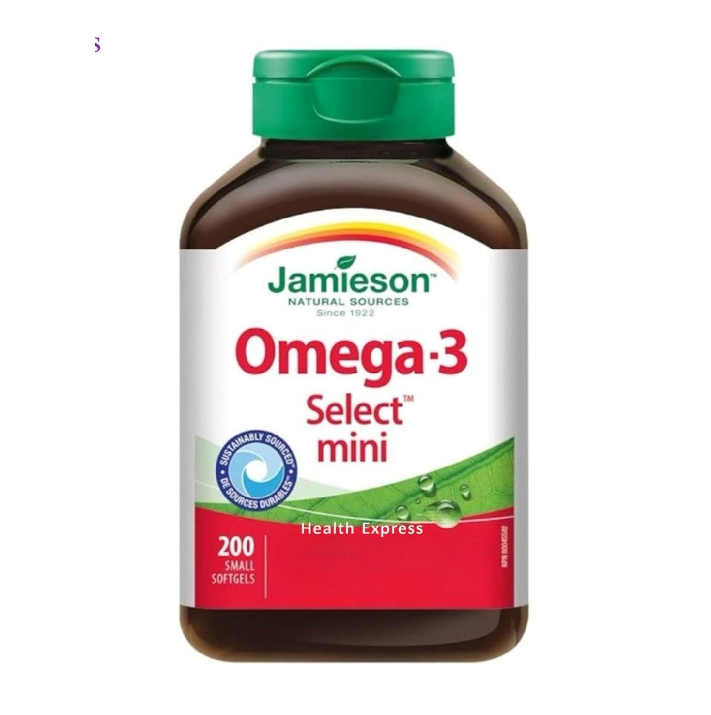 Jamieson 迷你奧米加 3 (特效配方) (300 毫克) 200 粒 (兩款包裝隨機提供) [平行進口]