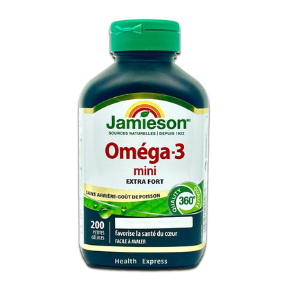 Jamieson 特強金裝迷你奧米加 3 200 粒 (包裝隨機提供) [平行進口]